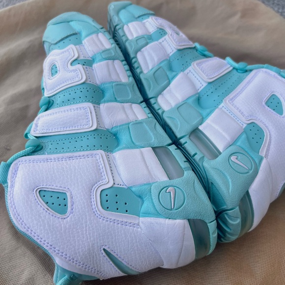 Nike Uptempo Youth 6.5 Women's size 8 Island Green - Picture 6 of 11